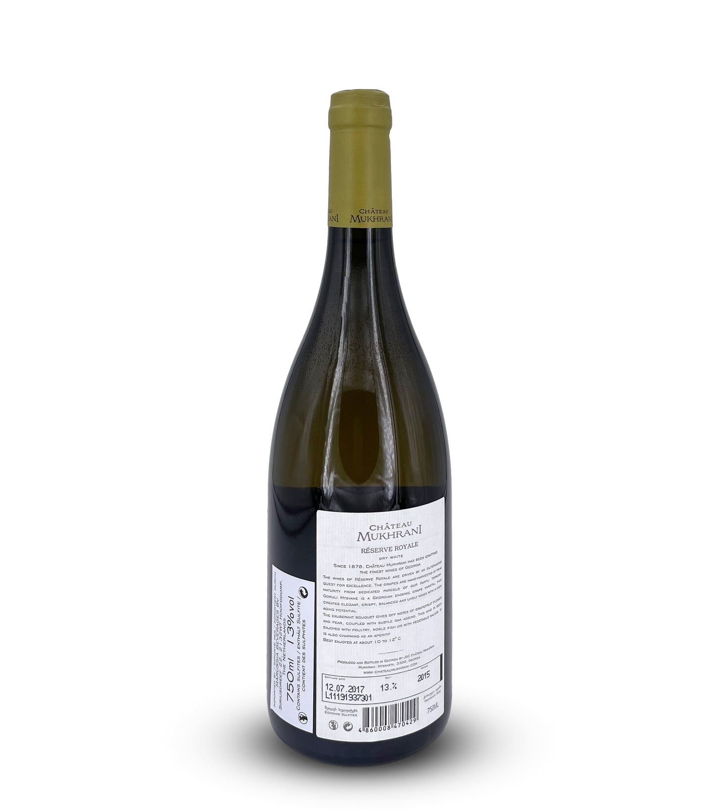 CHATEAU MUKHRANI 2015 Réserve Royale White