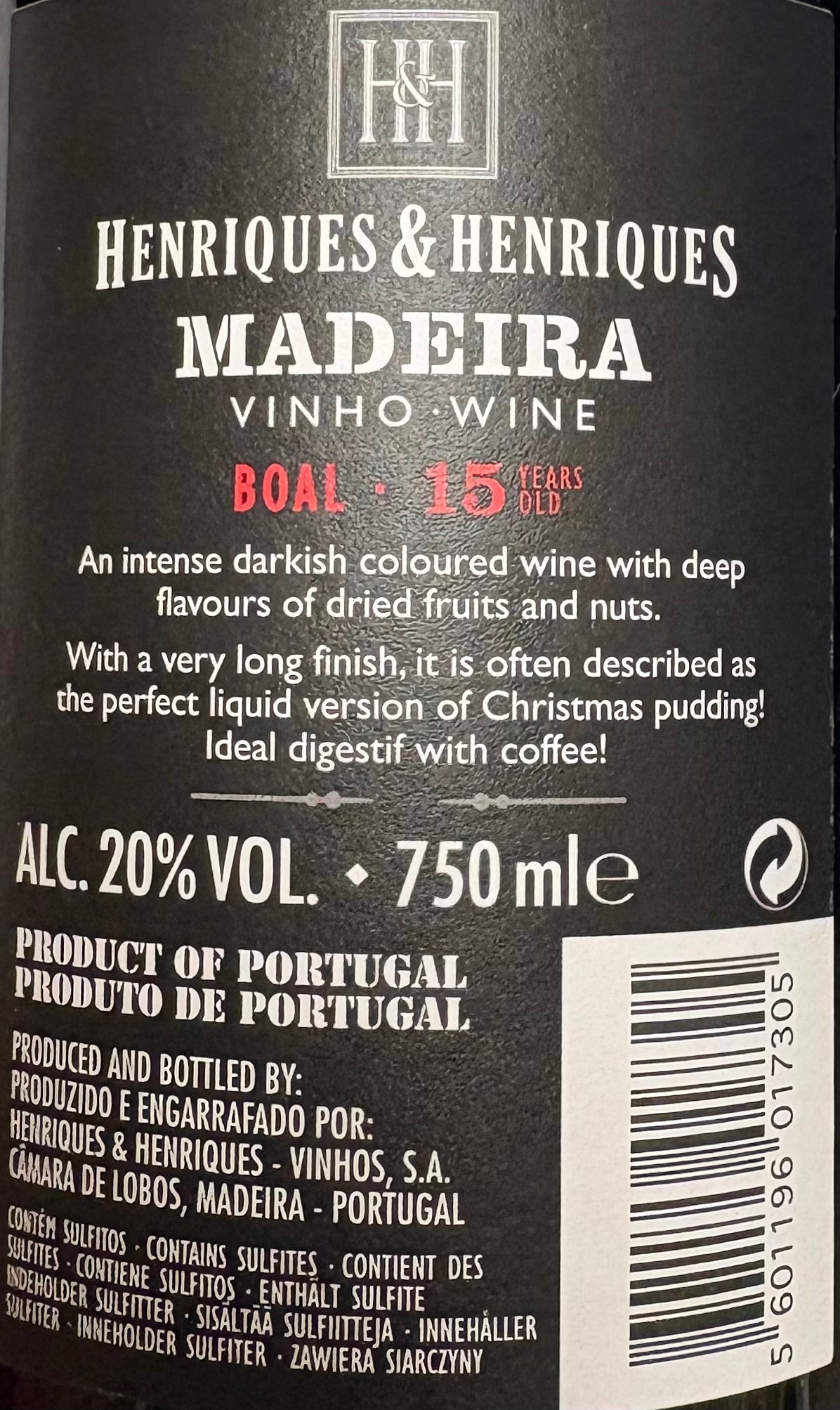 HENRIQUES & HENRIQUES Boal 15Years