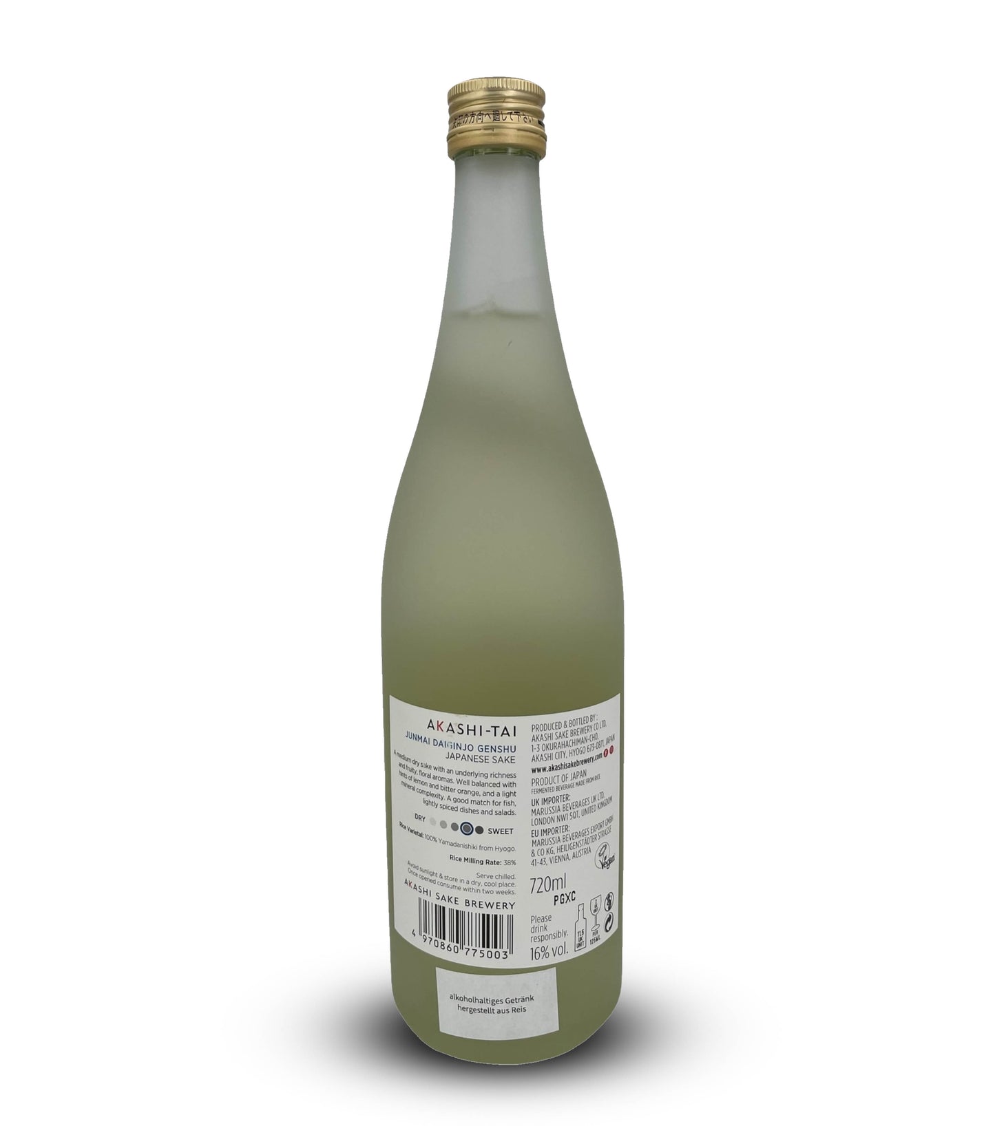 SAKE JUNMAI DAIGINJO Genshu 16%vol